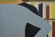 Henni ALFTAN « Face to face » 2019 Série « Déjà-vus » Oil on canvas Diptyque - Dyptich 146 x 114 cm each - Galerie Claire Gastaud