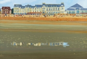 MC Mitout, Les plus belles heures, Proust à marée basse, Grand Hôtel, Cabourg, Août 2022, gouache sur papier, 21 x 29,7 cm