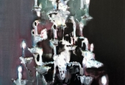 Milène Sanchez, Venice tape, 2022, Oil on canvas, 122 x 90 cm, collection privée
