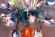 Milène Sanchez, Iris di luce, 2022, Oil on canvas, 170 x 120 cm