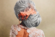 Natacha Lesueur, Fée organique, 2020, Monotype au crayon sur épreuve photographique pigmentaire fine art, 43 x 56 cm, 3 exemplaires