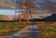 Olivier Masmonteil, Deep creek, 2020, oil on canvas, 41 x 33 cm