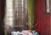 Olivier Masmonteil, Demoiselle oubliée, 2013, oil on canvas, 160 x 130 cm