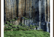 NILS-UDO Sans titre, 2000 Colonnes de basalte, mousse, branche de hêtre Auvergne France 128 x 128 cm N°1/8 exemplaires (NU 85 BUCH)