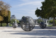 Sphere de ciel-Ciel de spheres IV, FIAC, Tuileries