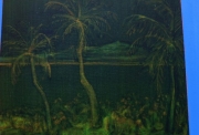 Coraline de Chiara, Palmiers dans la lune, 2018, Huile sur toile, 48 x 38 cm