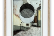Georges Rousse, Guise, 2015, Watercolor on paper, 20 x 15 cm