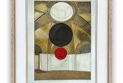Georges Rousse, Torino , 2020, Watercolor on paper, 21 x 30 cm