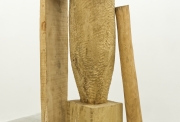 Roland Cognet, Poirier strié,  2021, poirier, chêne, sapin, séquoia, 280x90x70 cm