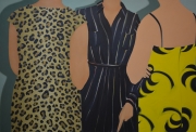 Henni ALFTAN - « Dress The Part », 2016, huile sur toile, 130 x 195 cmHD