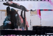 Florence Reymond, Sans titre 7, série des Montagnes, 2012, huile sur toile, 116 x 156 cm