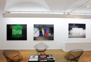 Georges Rousse, Vue de l'exposition, Galerie Claire Gataud, novembre 201