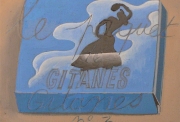 Henri Cueco, Gitanes, Série des imagiers, vers 1986, acrylique sur toile