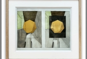 Georges Rousse, Malakoff, Watercolor on paper, 20 x 28,5 cm