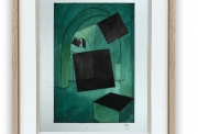 Georges Rousse, Manduria, 2021, Watercolor on paper, 21 x 14 cm