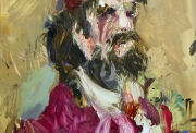 Gaël Davrinche, Under the skin 5, Huile sur toile, 200 x 160 cm