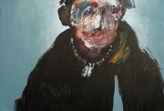 Gaël Davrinche, Under the skin, Huile sur toile, 200 x 160 cm